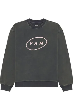P.A.M. PERKS AND MINI Ellipse Crewneck Sweatshirt in Sandwash True Blue - Blue. Size L (also in ).
