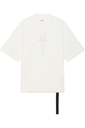 DRKSHDW BY RICK OWENS Tommy T in Milk & Pearl - White. Size all.