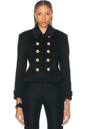 Tom Ford Felt Peacoat in Black - Black. Size 38 (also in ).