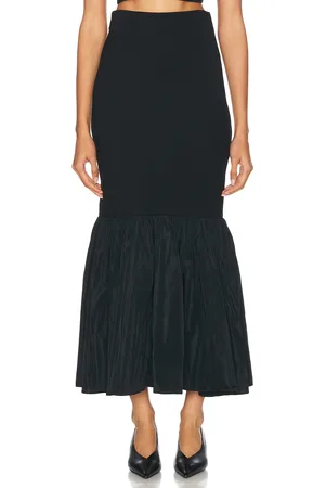 Staud Hawthorne Skirt in Black - Black. Size S (also in XL).