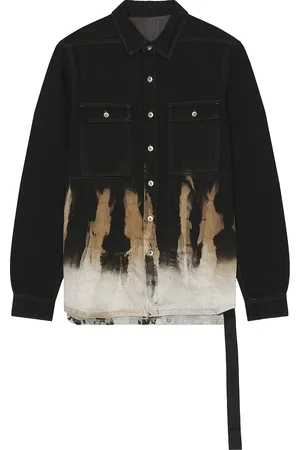 DRKSHDW BY RICK OWENS Outershirt in Black & Terra - Black. Size S (also in ).