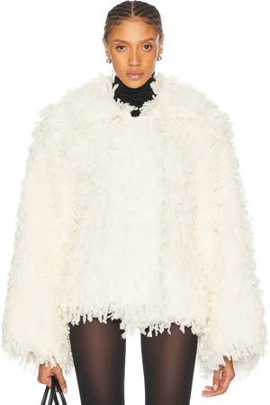 CHRISTOPHER ESBER Valais Hand Crochet Jacket in Cream - Cream. Size M (also in ).