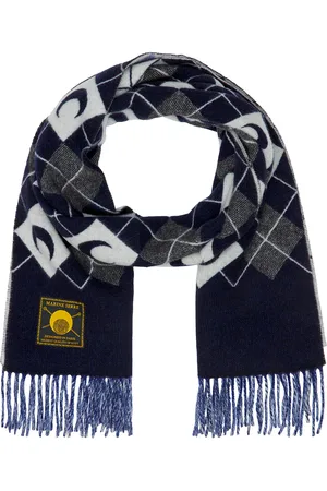 Marine Serre Moon Scarf in Black - Black. Size all.