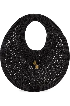 Jacquemus Le Rond Spiaggia Bag in Black - Black. Size all.
