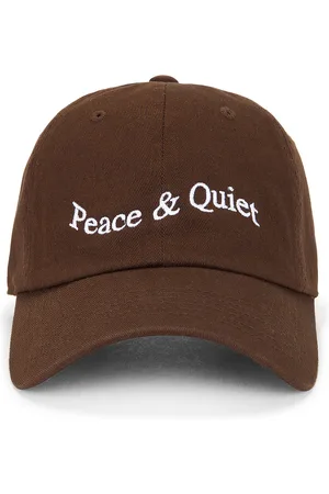 Museum of Peace and Quiet Wordmark Dad Hat in Clay - Grey. Size all.