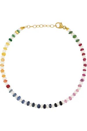 JIA JIA Mini Pearl Rainbow Sapphire Bracelet in Rainbow - Yellow. Size all.