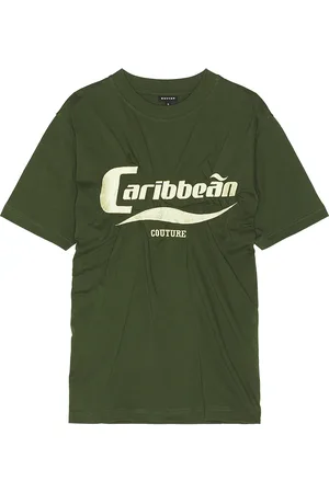 Botter Caribbean Wrinkle T-Shirt in Seaweed Green - Olive. Size L (also in M, XL/1X).