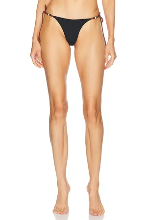 Bond Eye Serafina Reversible Brief Bikini Bottom in Black & Arabica - Black. Size M-L (also in ).