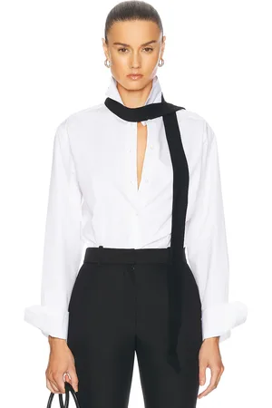 Rohe Detachable Tie Shirt in Optic White - White. Size 34 (also in 38).