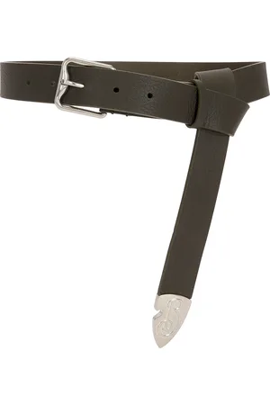 Burberry B Buckle Shield Belt in Loch - Brown. Size 70 (also in 80, 90).