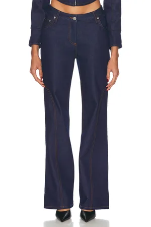 MIMCHIK High Rise Bootcut in Indigo - Denim-Dark. Size 25 (also in 26, 28, 29).