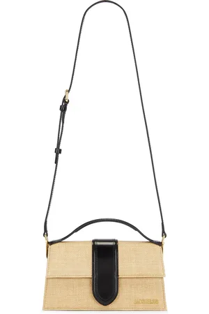 Jacquemus Le Grand Bambino Bag in Natural & Black - Black. Size all.