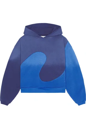ERL Unisex Classic Swirl Hoodie Knit in Blue Blue - Blue. Size M (also in ).