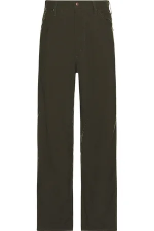 Beams Painter Pants Nylon Oxford in Olive - Olive. Size M (also in ).