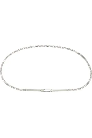 Totême Chain Belt in Silver - Metallic Silver. Size M/L (also in ).