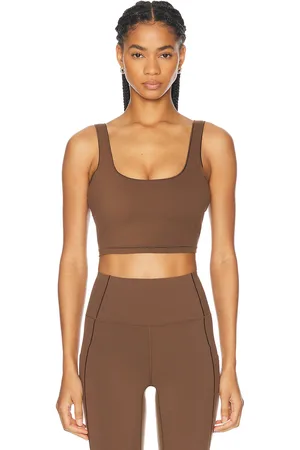 Varley Shape Dayton Sports Bra in Carob - Tan. Size L (also in XS).