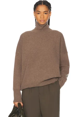 Rohe Classic Turtleneck Sweater in Taupe Melange - Taupe. Size 34 (also in ).