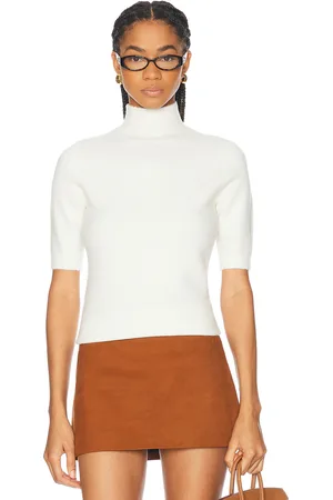 SER.O.YA Yael Knit Top in Eggshell - White. Size L (also in M, S, XL, XS).