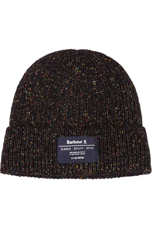 Barbour Eston Beanie in Navy - Navy. Size all.
