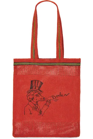 BODE Netting Tote Bag in Red - Red. Size all.