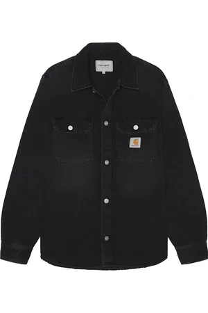 Carhartt Harvey Shirt Jac in Black Dark Used Wash - Black. Size L (also in M).