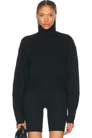 FEAR OF GOD Cropped Turtleneck Sweater in Black - Black. Size L (also in S, XS).