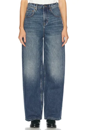 GRLFRND Enya Drop Rise Jeans in Park City - Denim-Dark. Size 23 (also in 24, 25, 26, 27, 28, 29, 30, 31).