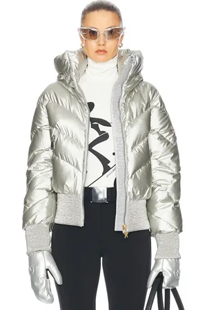 Goldbergh Caro Ski Jacket in Silver - Metallic Silver. Size 38 (also in 40).