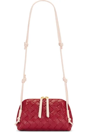 Bottega Veneta Concert Pouch in Rosewood Cameo & Gold - Red. Size all.