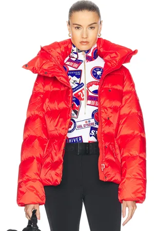 Goldbergh Bea Ski Jacket in Flame - Red. Size 40 (also in 42).