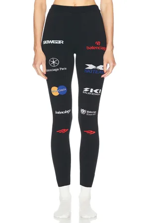 Balenciaga Ski Jacquard Legging in Black & Multicolor - Black. Size XS (also in ).