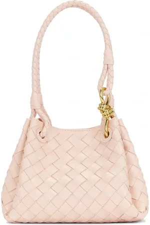 Bottega Veneta Small Parachute Bag in Cameo & Muse Brass - Cream. Size all.