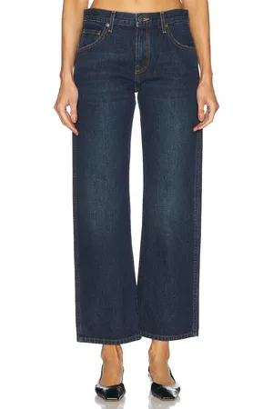 Khaite Kerrie Straight Leg in Lansing - Denim-Dark. Size 29 (also in 30, 31, 32).
