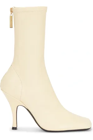 Khaite Eva Mid Calf Boot in Sand - Cream. Size 36 (also in 37, 40).