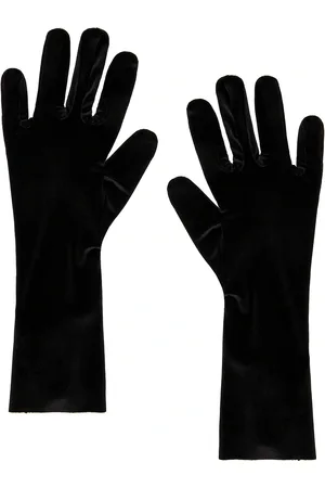 Norma Kamali Short Gloves in Black - Black. Size M-L (also in XS-S).