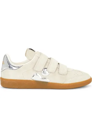 Isabel Marant Beth Sneaker in Chalk & Silver - Cream. Size 36 (also in 37, 38).