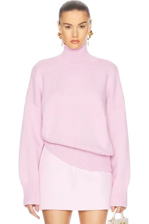 SER.O.YA Elsa Turtleneck Sweater in Ballet Pink - Pink. Size L (also in M, S, XL).