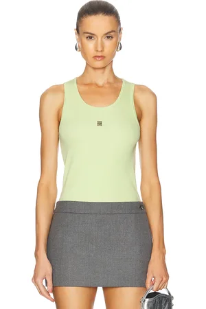 Givenchy Ribbed Tank Top in Pale Green - Green. Size M (also in ).