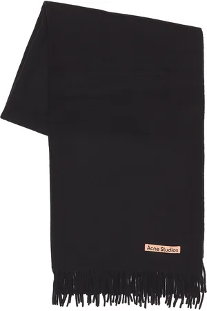 Acne Studios Solid Scarf in Black - Black. Size all.