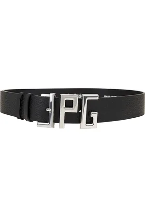 Jean Paul Gaultier JPG Belt in Black - Black. Size 75 (also in 80, 85, 90).