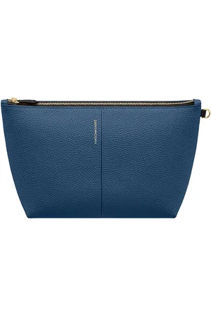 Maison De Sabre The Medium Flaire Pouch in Pacific Caviar - Blue. Size all.
