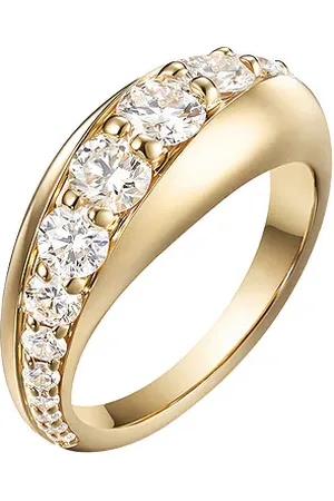 Melissa Kaye Remi Ring in 18k Yellow Gold & Diamonds - Metallic Gold. Size 6 (also in ).