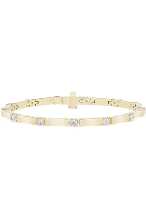 Melissa Kaye Honey Linked Small Bracelet in 18k Yellow Gold & Diamonds - Metallic Gold. Size all.