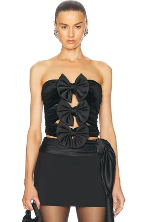 RONNY KOBO Hepburn Corset in Black - Black. Size L (also in M, S, XS).