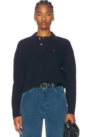 Ralph Lauren Long Sleeve Polo Shirt in Hunter Navy - Navy. Size L (also in M, S, XS).