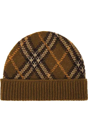 Burberry Cashmere Beanie in Shrew - Brown. Size all.