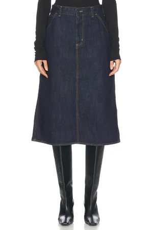 Carhartt Midi Skirt in Blue - Denim-Dark. Size M (also in XS).
