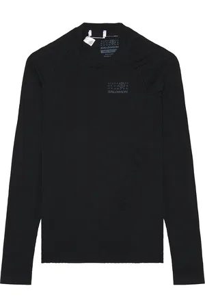 Maison Margiela X Salomon Long-Sleeved Top in Deep Black - Black. Size L (also in M, S).