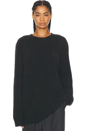 The Row Idea Top in Charcoal - Charcoal. Size S (also in ).