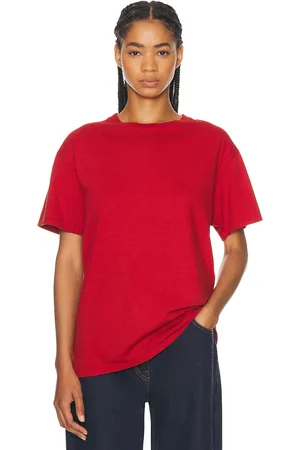 The Row Ash Top in Red - Red. Size L (also in S, XL, XS).